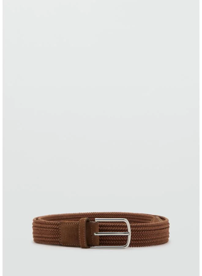 Braided elastic belt