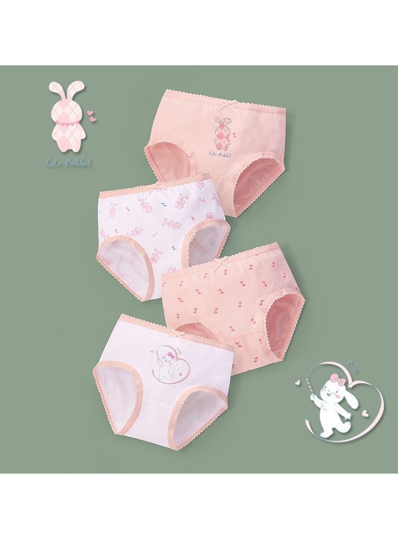 ريدمابليتيك 4 قطع من سراويل داخلية قطنية للبنات على شكل حرف A - Image 1
