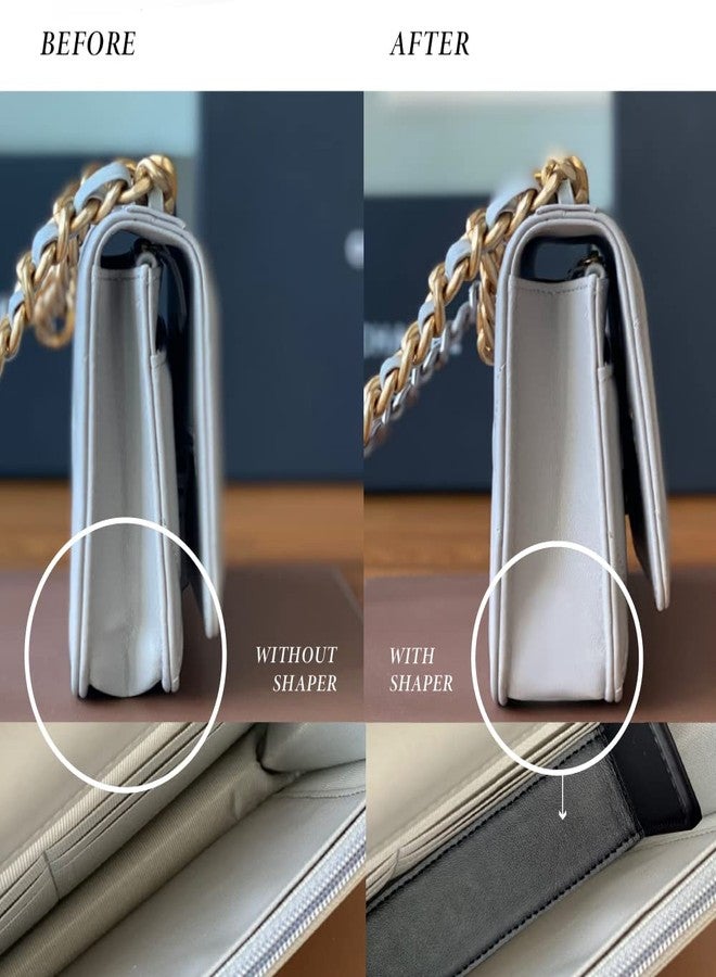 بونتي مشد Bonte WOC ذو الأجنحة، قاعدة من الجلد الإيطالي، حافظة وحشوة لحقائب المحفظة ذات السلسلة، جلد إيطالي كامل الحبيبات (لون خمري). - Image 5