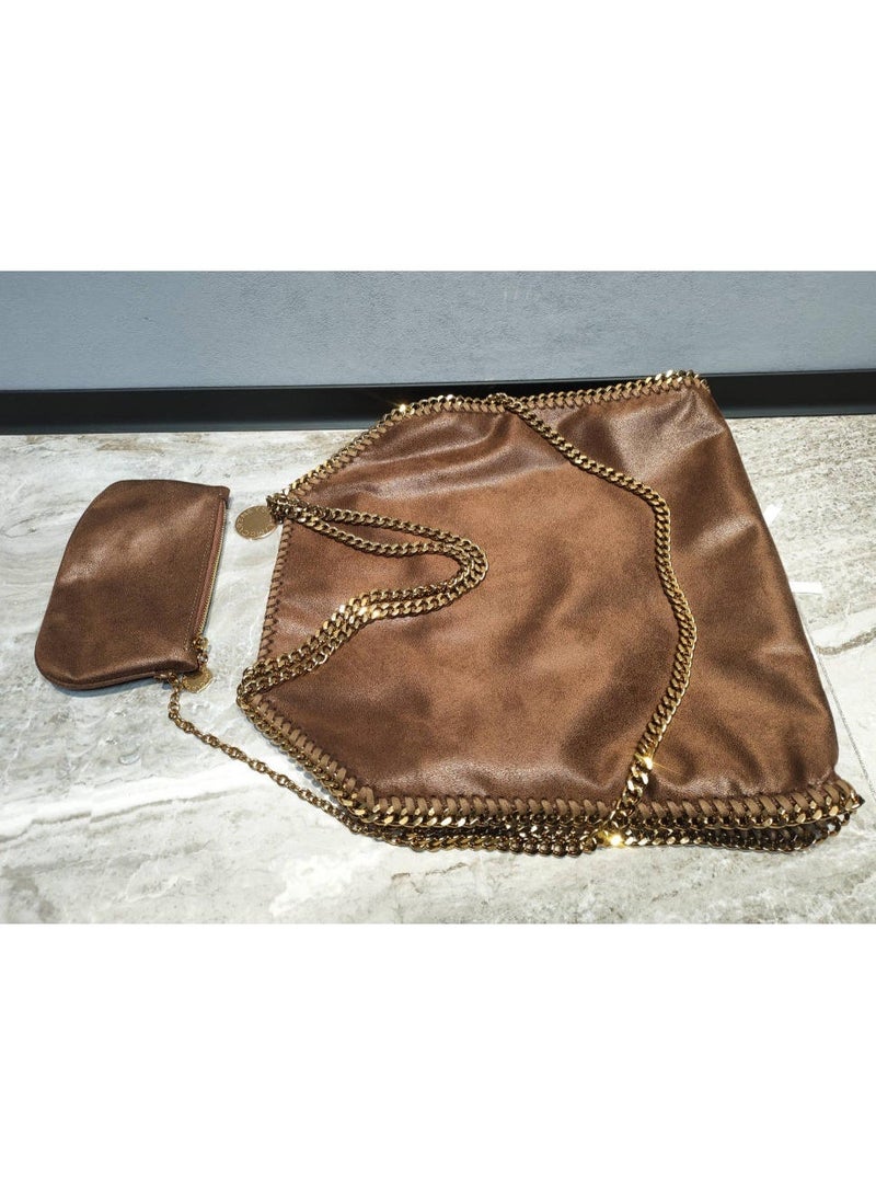 stella falabella chain Fold-Over LARGE size tote bag - Image 2