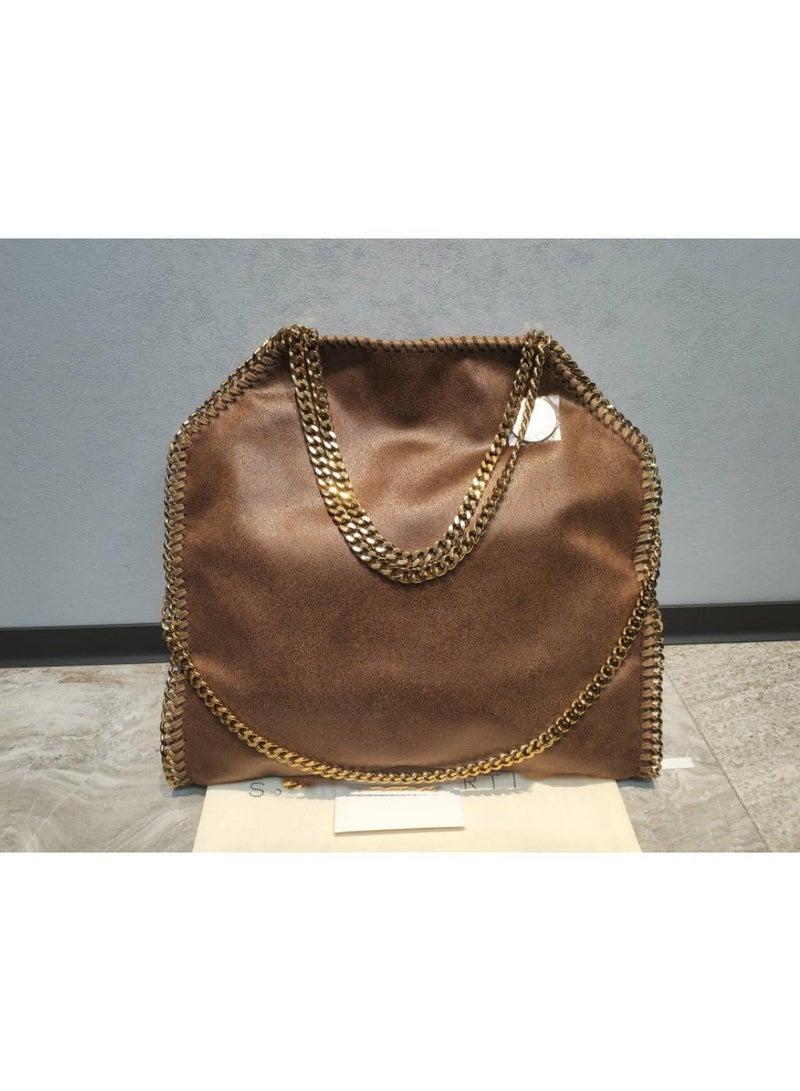stella falabella chain Fold-Over LARGE size tote bag - Image 1
