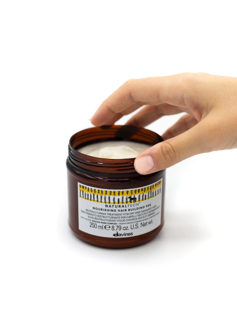 Davines Naturaltech Nourishing Hair Building Pak Mask for Dry and Damaged Hair 250ml - Image 2