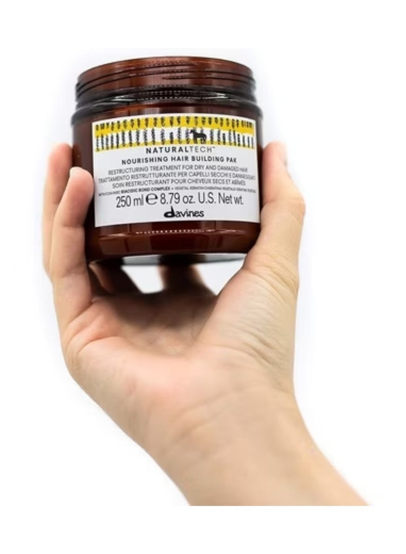 Davines Naturaltech Nourishing Hair Building Pak Mask for Dry and Damaged Hair 250ml - Image 3