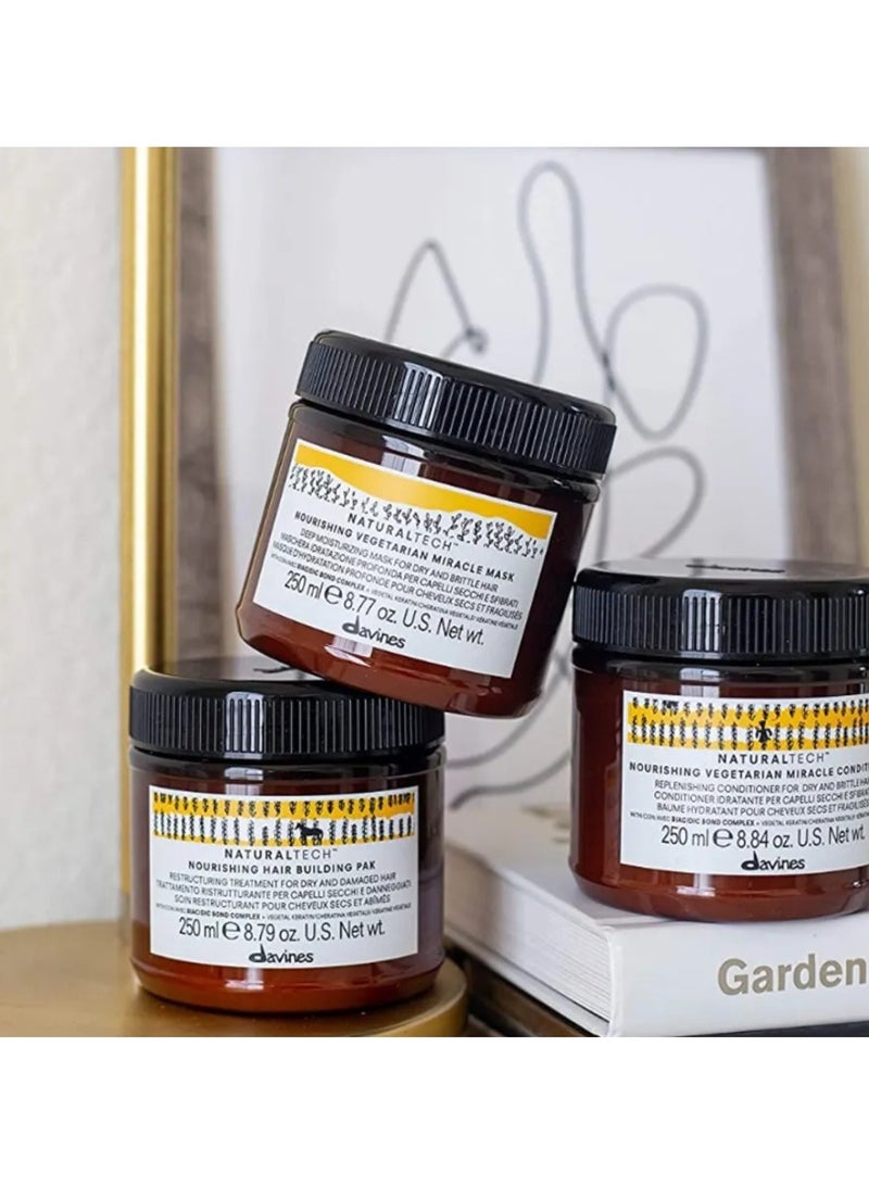 Davines Naturaltech Nourishing Hair Building Pak Mask for Dry and Damaged Hair 250ml - Image 4