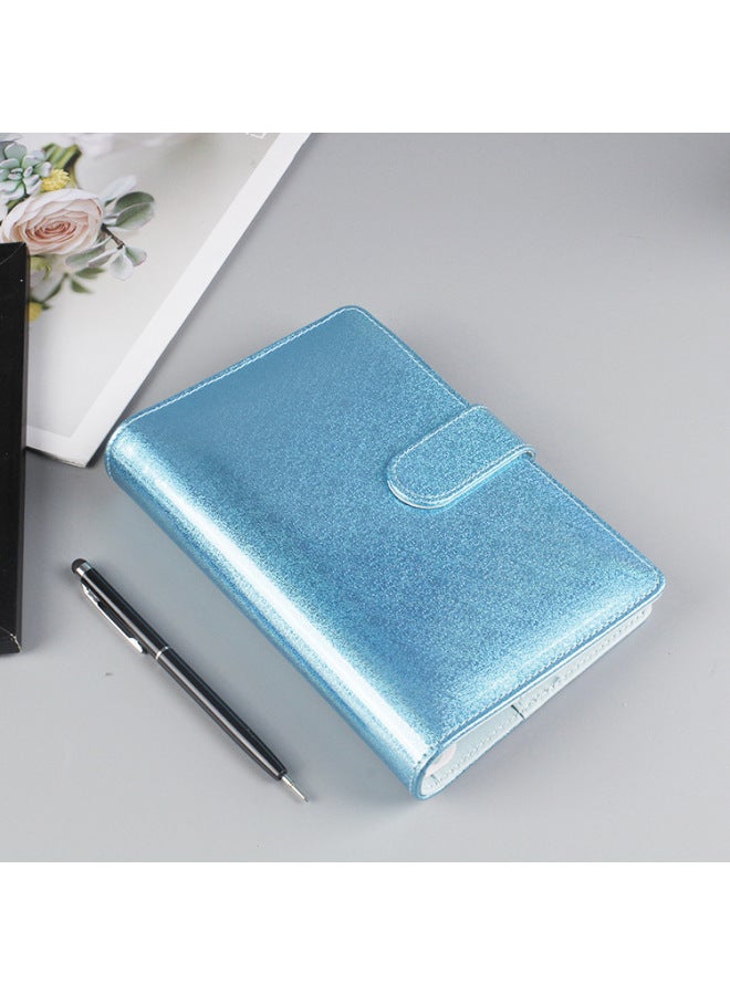 Dimension Stationery Korea Girl's Heart Macaron Loose-leaf Notebook Pu Hand Account Book Notebook Hand Account Book Travel Book - Image 1
