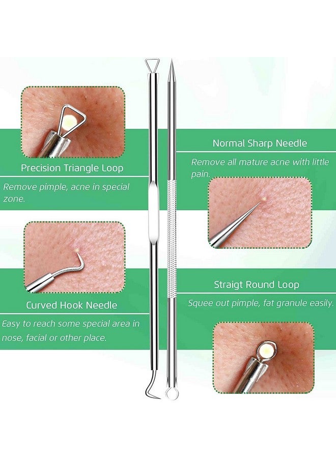 Scheibe Blackhead Remover | Pimple Comedown Extractor Tool with Case | Whitehead Popping | Treatment for Blemish | Zit Removing for Nose Face Skin | Remover Tools Kit - Set of 4 - Image 3
