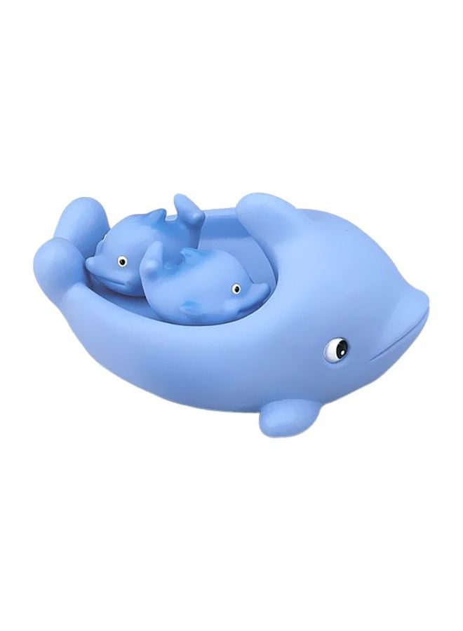 Playmaker Toys Rubber Dolphin Family Set of 4 Baby Bath Toys - Image 2