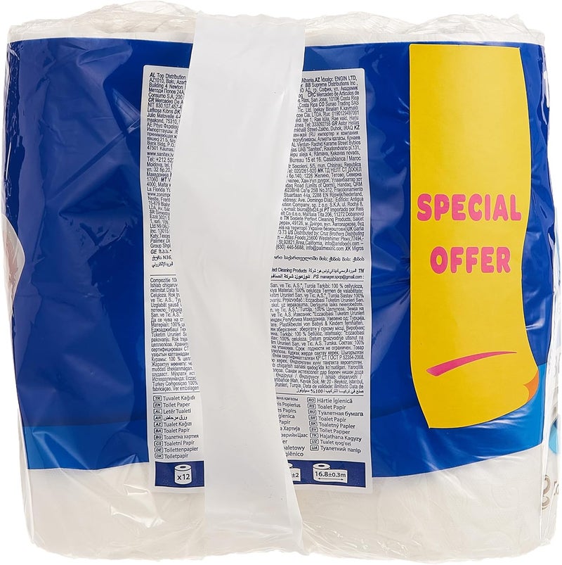 Selpak 3 Ply Toilet Paper 12 Rolls 140 Sheets - Image 3