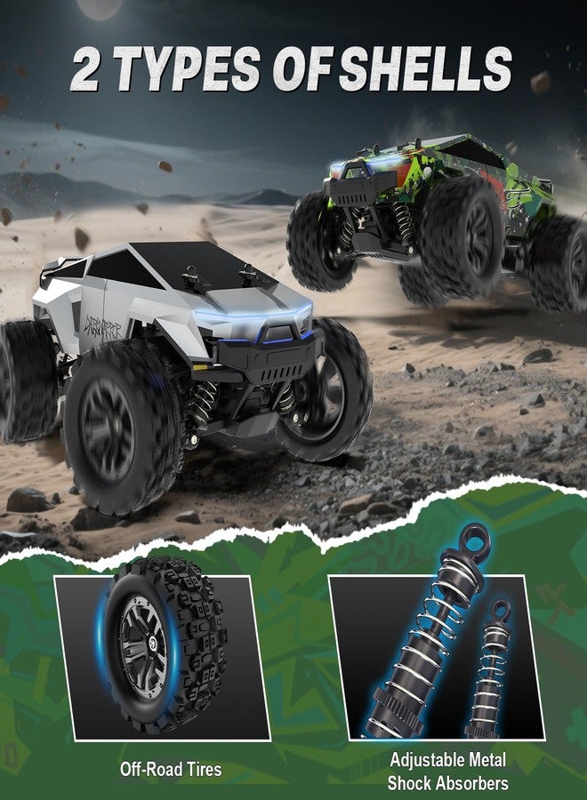 Innofans Fast RC Cars for Adult, 1:18 Fast Remote Control Car 40KMH, 2.4GHz High Speed RC Truck 4WD, Waterproof Monster RC Truck with 2 Rechargeable Batteries, Birthday Gifts for for 8+ Year Old Boys Adults - Image 5