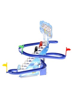 PowerTRC PowerTRC Penguin Slide Play Set, Jolly Penguin Race Stair Climbing Sliding Track Toy Set for Kids Toddlers (13 inches)  - Image 1
