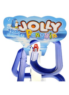 PowerTRC PowerTRC Penguin Slide Play Set, Jolly Penguin Race Stair Climbing Sliding Track Toy Set for Kids Toddlers (13 inches)  - Image 2