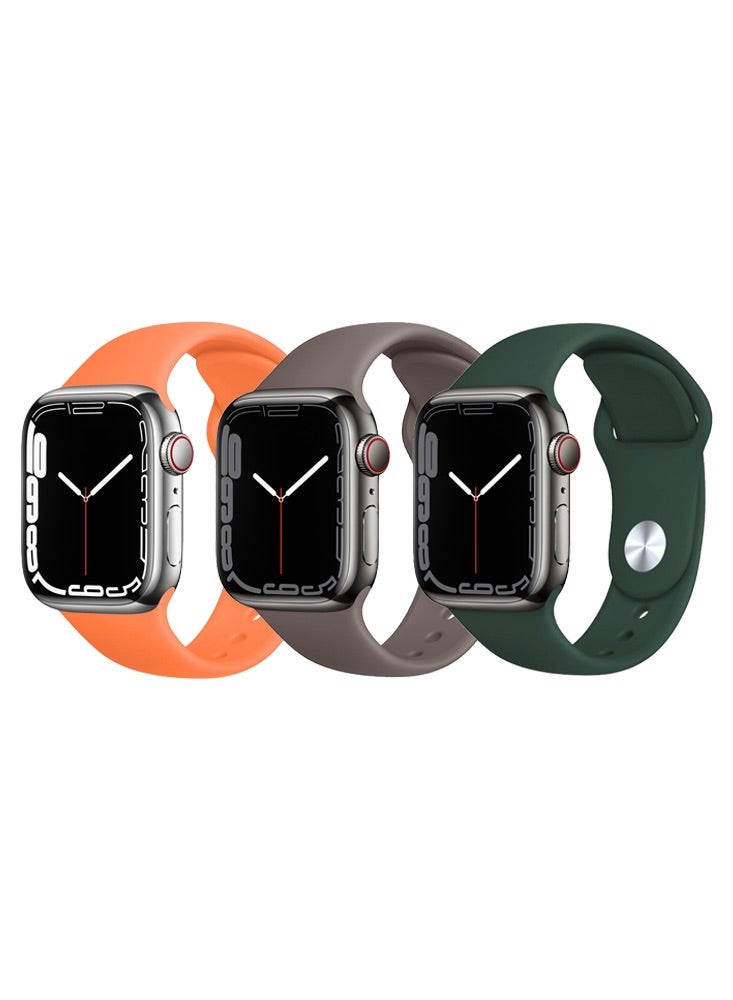 Perfii 3pcs Apple Watch Strap 42/41/40/38mm Replacement for Apple Watch Series 10/9/8/7/6/5/4/SE - Image 1