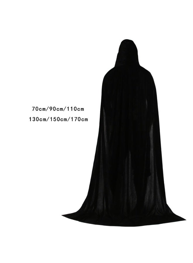 NIBEMINENT Halloween cape, masquerade, dance party costume, velvet witch cape, Death cloak and cape - Image 1