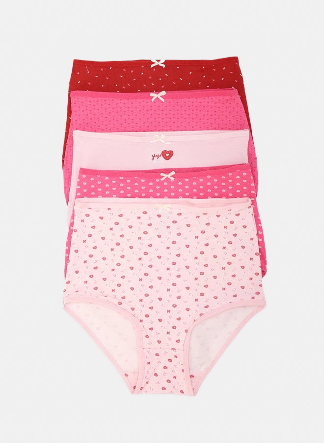 Carina Pack of 5 Colored Full Brief Panties - Image 1