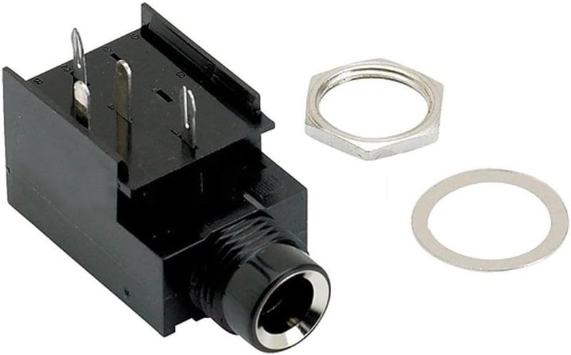 Fender 4-Pin Mono Amplifier Jack with Mounting Hardware - Image 2