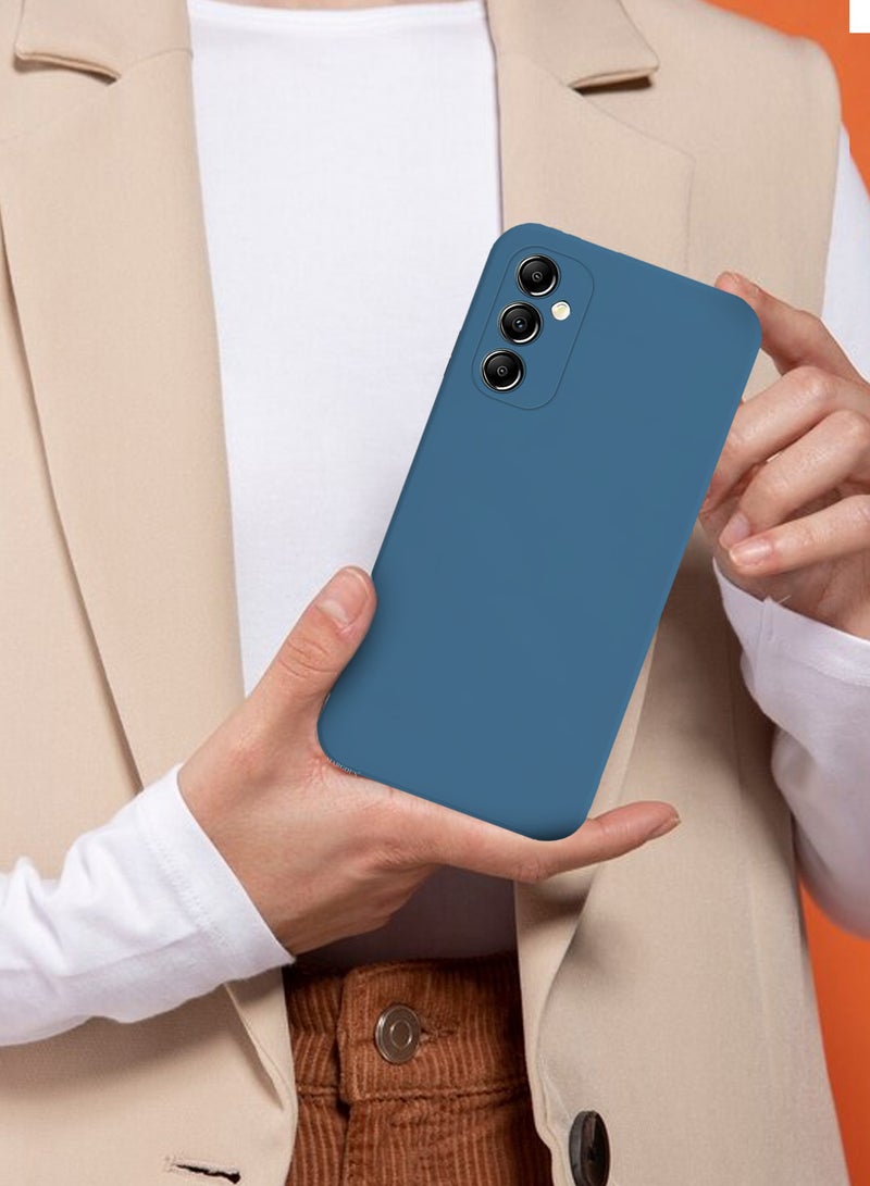 CATANES 3Packs Liquid Silicone Case for Samsung Galaxy A05s Protective Phone Case with Soft Anti-Scratch Microfiber Lining Utra Slim Drop Protection Phone Cover with Two 3D Screen Protectors - Blue - Image 5