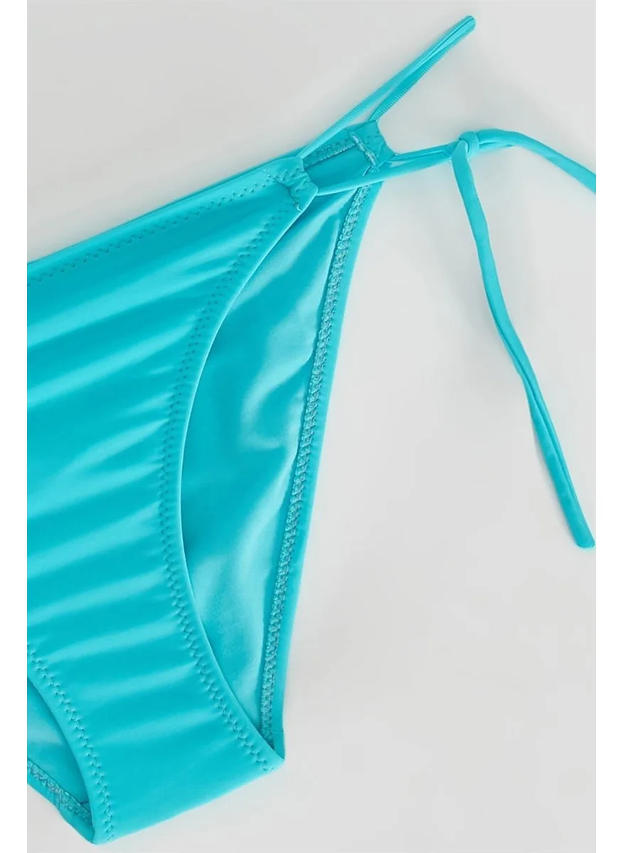 Pieces Of Melon Light Blue Side String Bikini Bottom