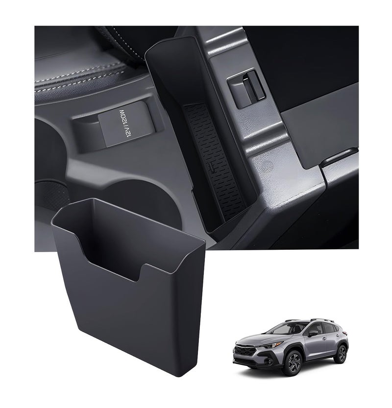 Katorn Center Console Organizer Armrest Hanging Basket Storage Box for Subaru Crosstrek/Impreza 2026 2025 2024, Interior Accessories Armrest Insert Tray for 2024-2026 Crosstrek/Impreza, Black - Image 1