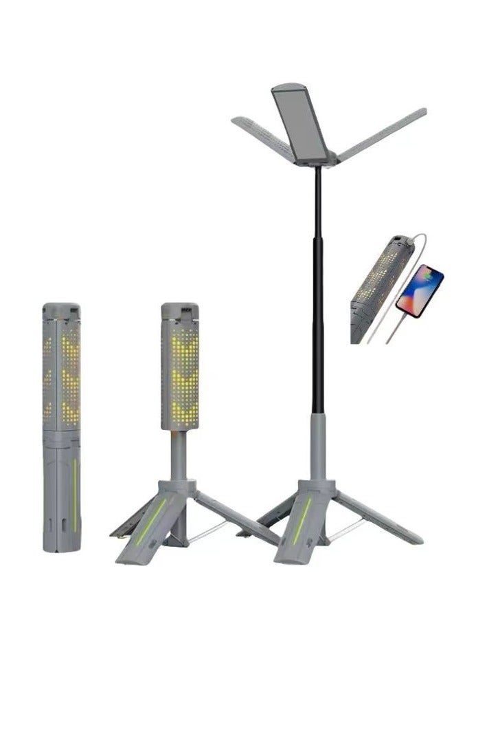 Portable Rechargeable Camping Light with Detachable Tripod, Multi-Functional Outdoor Light,Telescopic Camping LanternTelescopic LED Lantern - Cordless Multi-Functional Work Light with Adjustable Stand, 5 Colors for Outdoor Hiking, Camping, Emergency & Fishing - Image 1