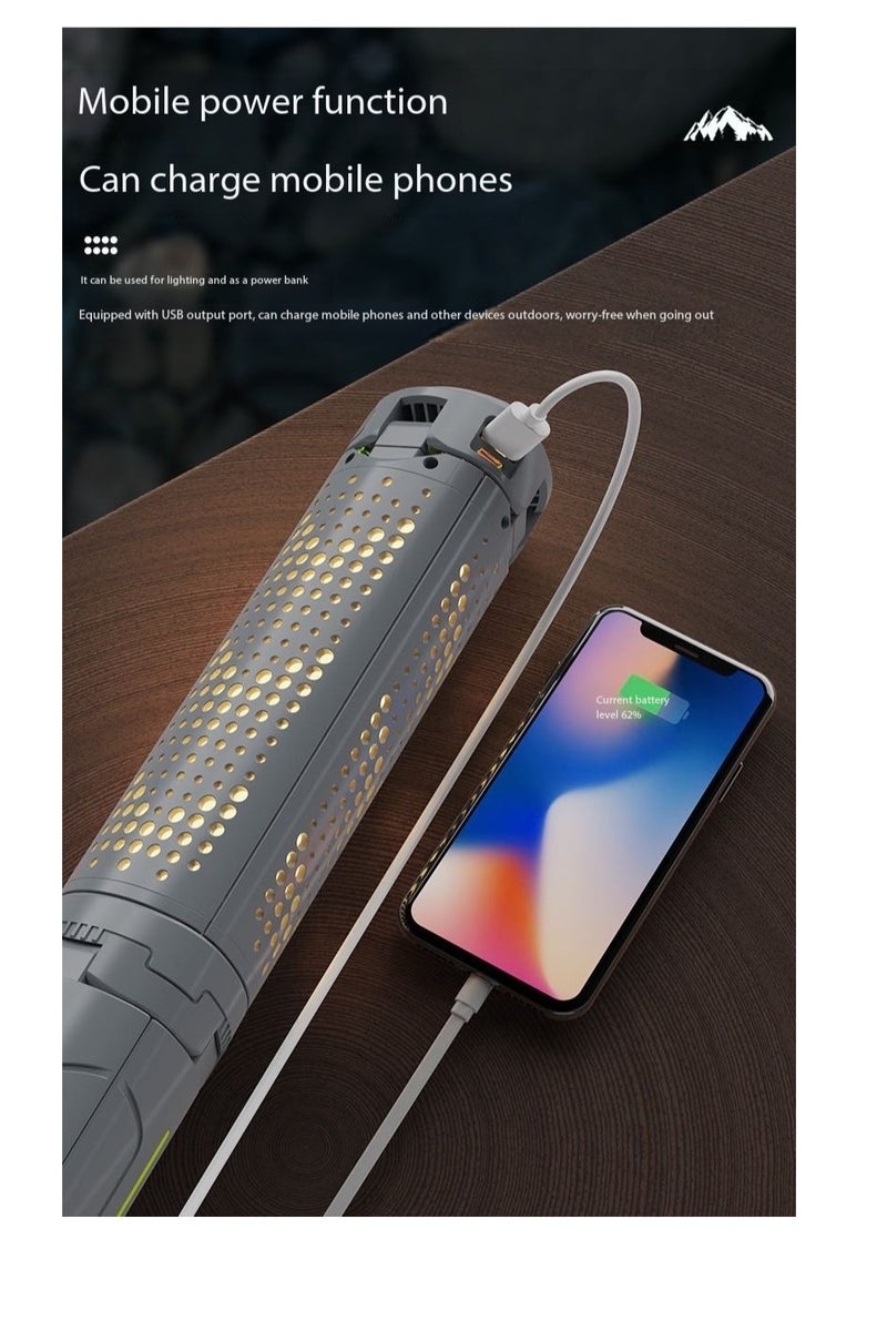 Portable Rechargeable Camping Light with Detachable Tripod, Multi-Functional Outdoor Light,Telescopic Camping LanternTelescopic LED Lantern - Cordless Multi-Functional Work Light with Adjustable Stand, 5 Colors for Outdoor Hiking, Camping, Emergency & Fishing - Image 5