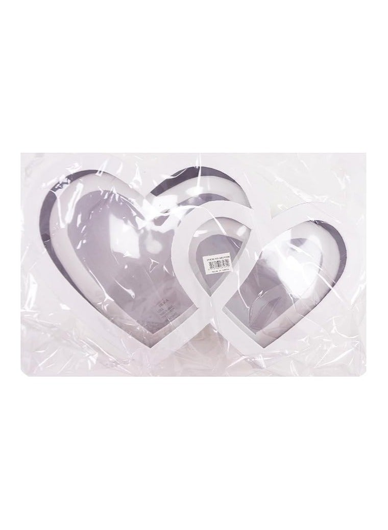 PARTY FUN Heart-Shaped Gift Box Set 2P 38x24x11.5 cm Premium Quality Perfect Design for Weddings Anniversaries Valentine’s Day and Special Occasions Large Heart Gift Boxes for Beautiful Packaging  - Image 5
