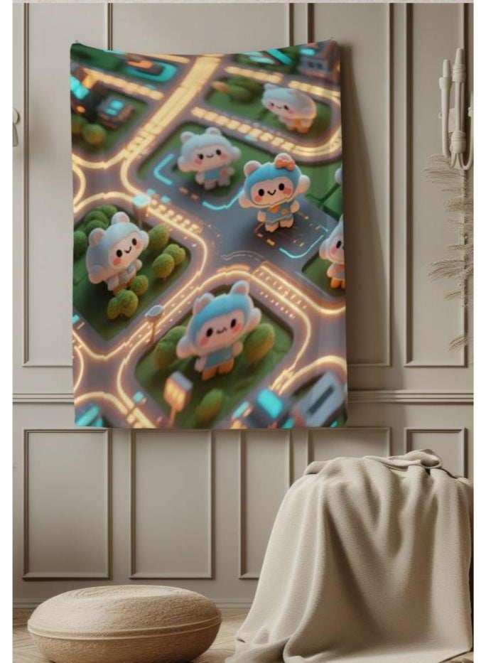 عام بطانية رقيقة من الفانيلا (حرارة ومريحة، ومناسبة للنوم واستخدام اللعبة والغبار والرمل) 150 سم * 200 سم - 943 - Image 1