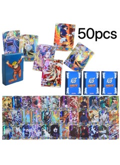 Naruto 50 حزمة من بطاقات Naruto Vmax Gx Energy Card Series Rare Battle Trainer Kids بطاقات مجموعة مخصصة خاصة  - Image 2