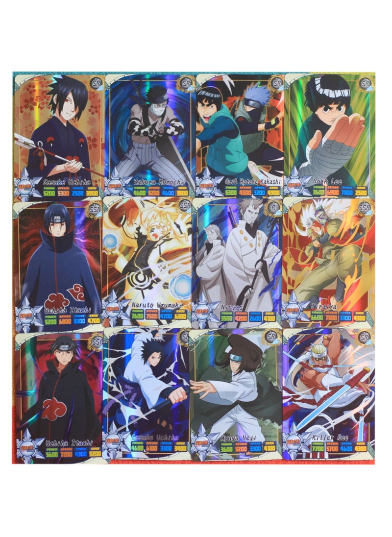 Naruto - 50 حزمة من بطاقات Naruto Vmax Gx Energy Card Series Rare Battle Trainer Kids بطاقات مجموعة مخصصة خاصة - Image 1