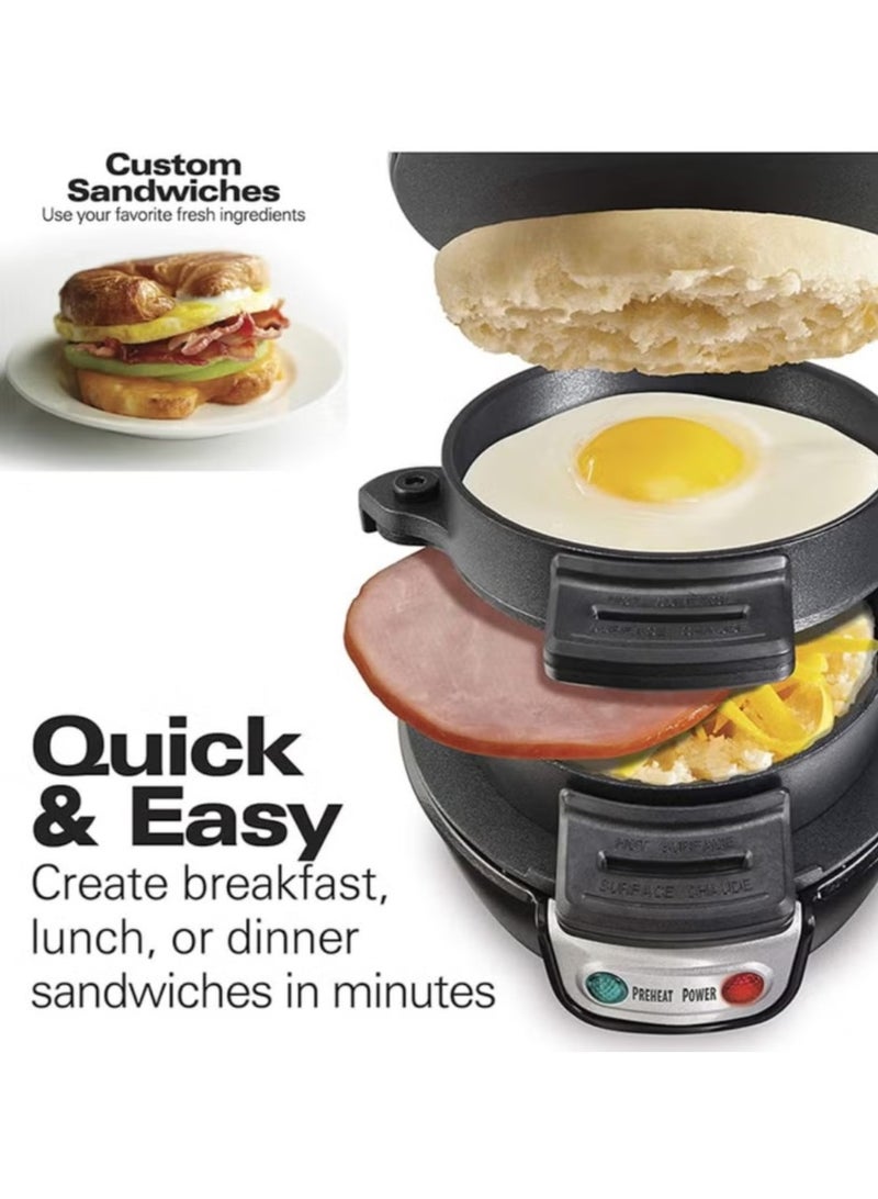 RAF general Raf Burger Maker Machine Electric 600w Raf Breakfast Sandwich Maker with Egg Cooker Ring Multicook Raf Waffle Maker - Image 4