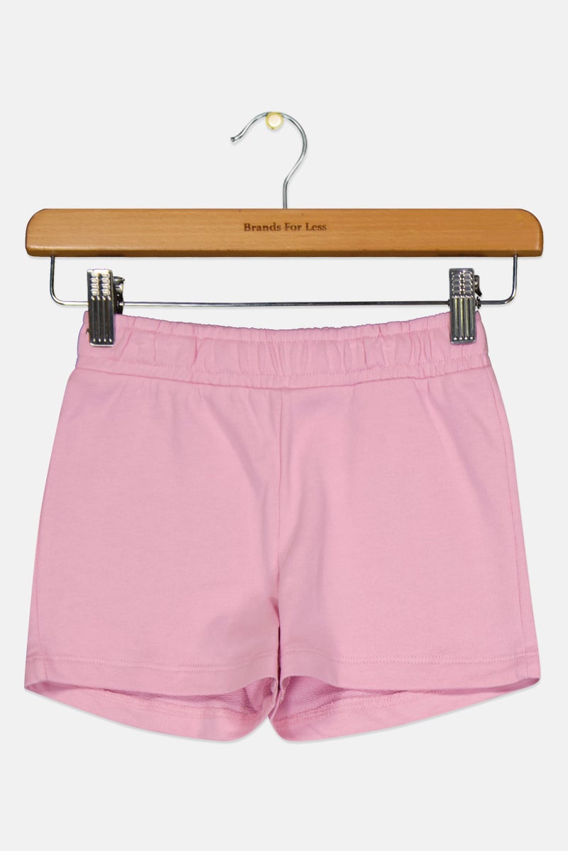 guppy Kids Girl Plain Basic Shorts, Pink - Image 3