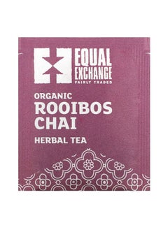 Equal Exchange Equal Exchange, Organic Rooibos Chai, Herbal Tea, Caffeine-Free, 20 Tea Bags, 1.41 oz (40 g)  - Image 3