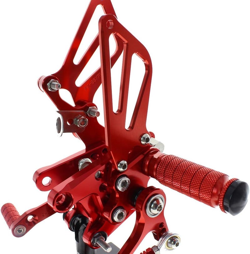 Krace Sunrivery Motorcycle Rearsets Footpegs For GSXR750 GSX-R600 1996-2005,SV650/SV650S SV1000/S 1998-2014,GSXR1000 2000-2004 - Image 4