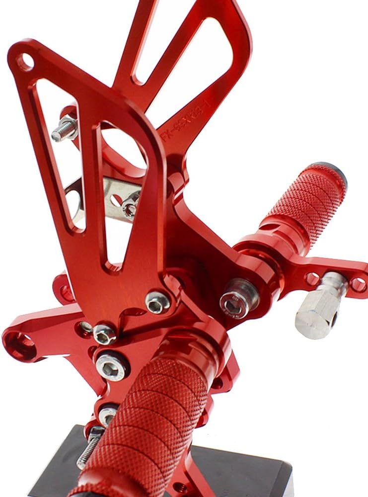 Krace Sunrivery Motorcycle Rearsets Footpegs For GSXR750 GSX-R600 1996-2005,SV650/SV650S SV1000/S 1998-2014,GSXR1000 2000-2004 - Image 1
