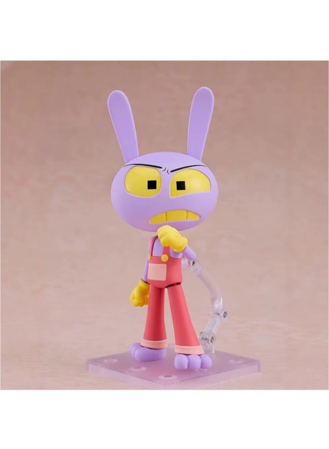 The Amazing Digital Circus Jax Action Figure 10cm Changeable Face Movable Joint Collectible Desktop Ornament Toy - Image 1
