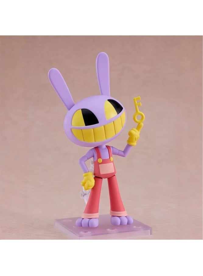 The Amazing Digital Circus Jax Action Figure 10cm Changeable Face Movable Joint Collectible Desktop Ornament Toy - Image 2