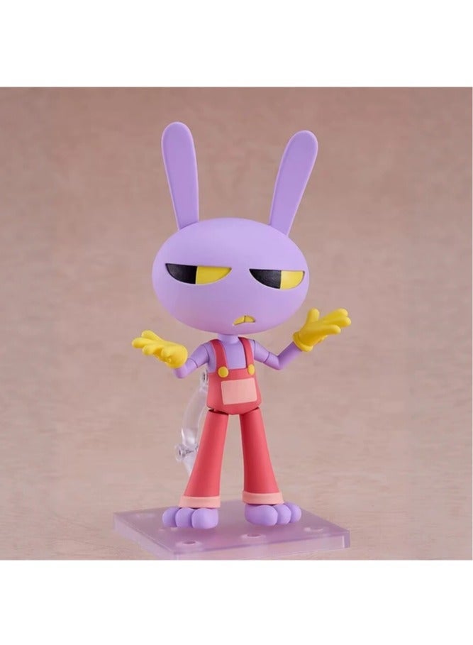 The Amazing Digital Circus Jax Action Figure 10cm Changeable Face Movable Joint Collectible Desktop Ornament Toy - Image 3