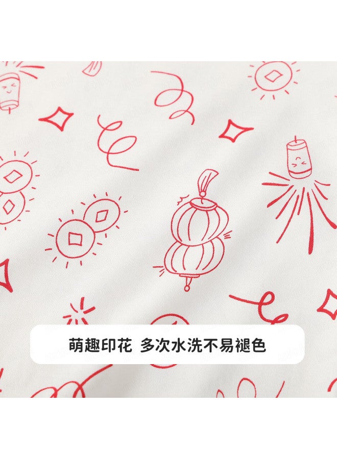 Mqdmini Baby Clothes Red Infant Romper Newborn One-year Old Full Moon Bodysuit Class A New Year Good Luck - Image 4