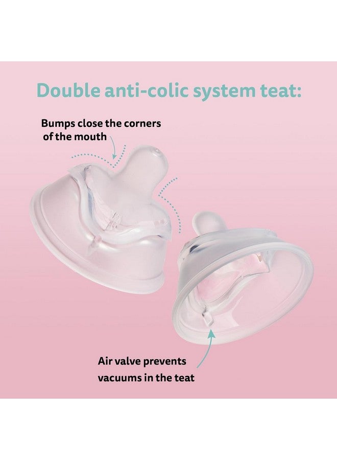 Herobility Double Anti-Colic Silicone Nipples, Baby Bottle Teats, Breast Like Shaped Nipples - Fits Herobility's & Eco Baby Bottles | Pack of 2 (Large Size) - Image 4