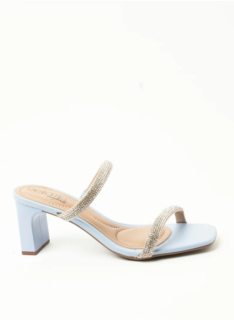 Beira Rio River Multi Strap Mid Heel Sandals