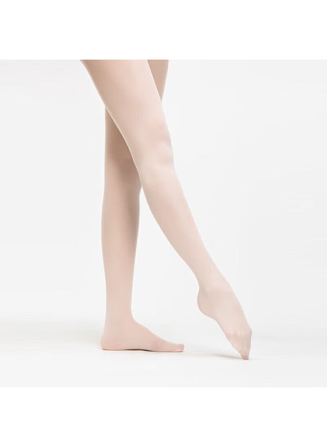 Sansha Children's Ballet Dance Tights, Women's Pantyhose, Silk Stockings, Dance Performance Stockings, T56, White, M-l - Image 2