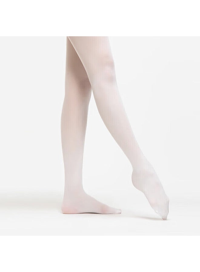 Sansha Children's Ballet Dance Tights, Women's Pantyhose, Silk Stockings, Dance Performance Stockings, T56, White, M-l - Image 1