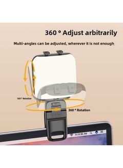 Generic RGB Fill Light Portable Live Broadcast Beauty Fill Light Cold Boot Mouth Clip Type Multi-gear Handheld Pocket Light-Specifications:D3 Black [200 MA Three-color Warm And Cold Boots Can Be Combined]]  - Image 3