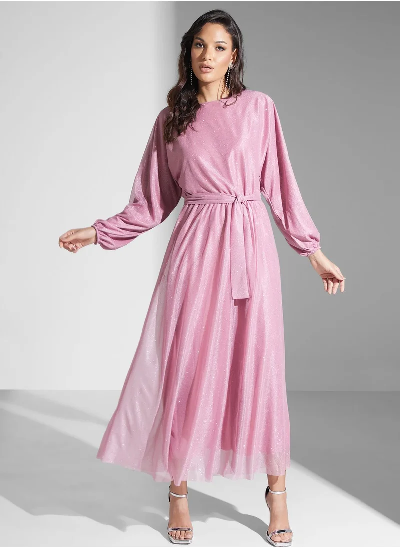 Khizana Shimmer A-Line Dress