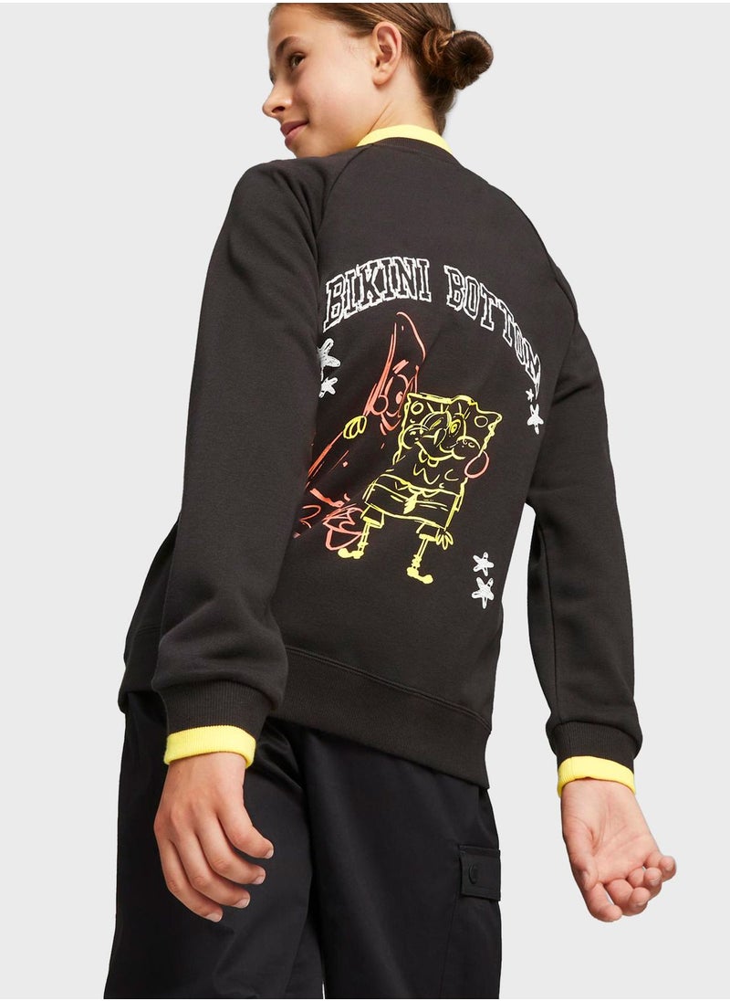 PUMA - Kids Spongebob Bomber Jacket - Image 1