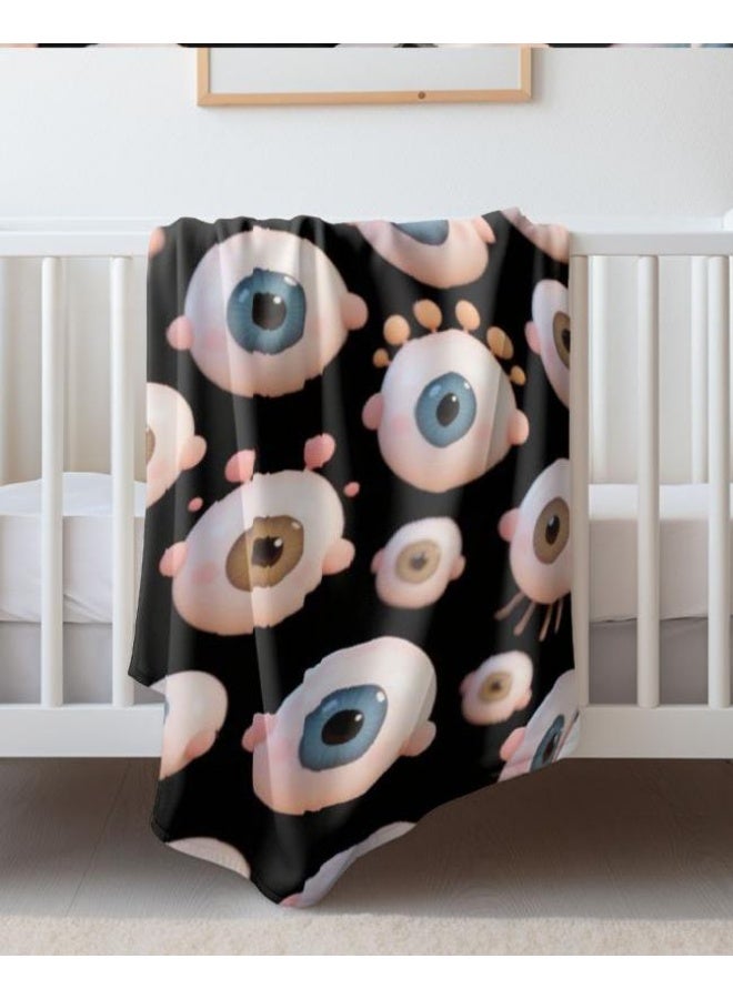 عام بطانية رقيقة من الفانيلا الكرتونية للأطفال والرضع (دافئة ومريحة، ومناسبة للنوم والألعاب) 70 سم * 100 سم - Image 2