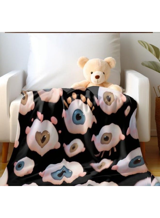 عام بطانية رقيقة من الفانيلا الكرتونية للأطفال والرضع (دافئة ومريحة، ومناسبة للنوم والألعاب) 70 سم * 100 سم - Image 1