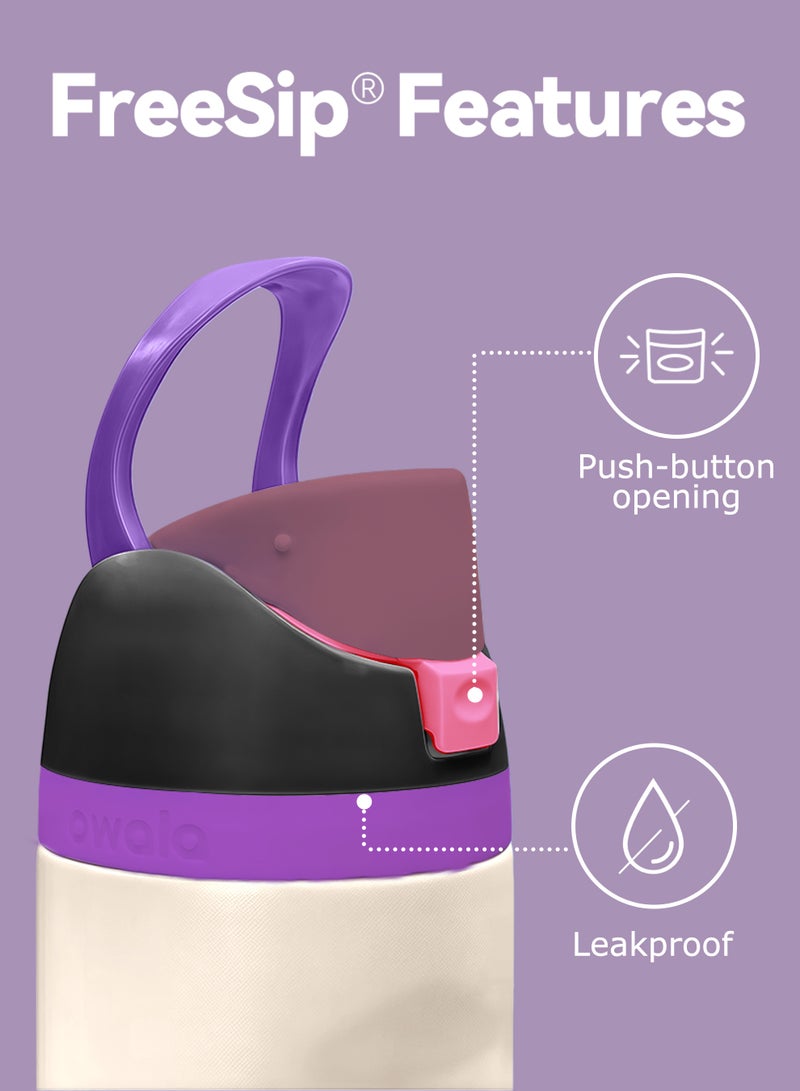 Owala FreeSip Insulated Stainless Steel Water Bottle with Straw for Sports Travel and School BPA-Free Sports Water Bottle (Light Pink 24OZ) - Image 4