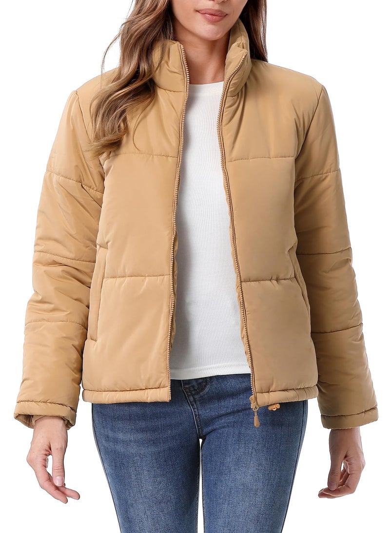 TDYPCI Women's Warm Winter Coat Waterproof Puffer Jacket Full-Zip Lightweight Winter Jacket - Image 5