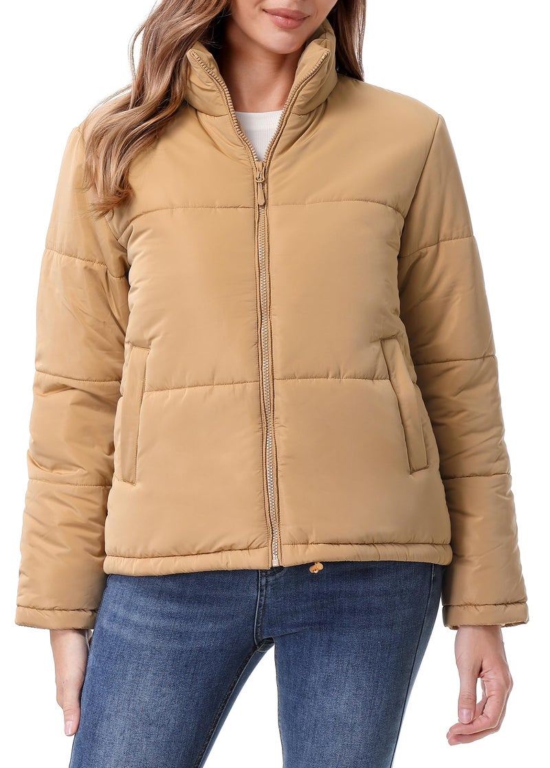 TDYPCI Women's Warm Winter Coat Waterproof Puffer Jacket Full-Zip Lightweight Winter Jacket - Image 2