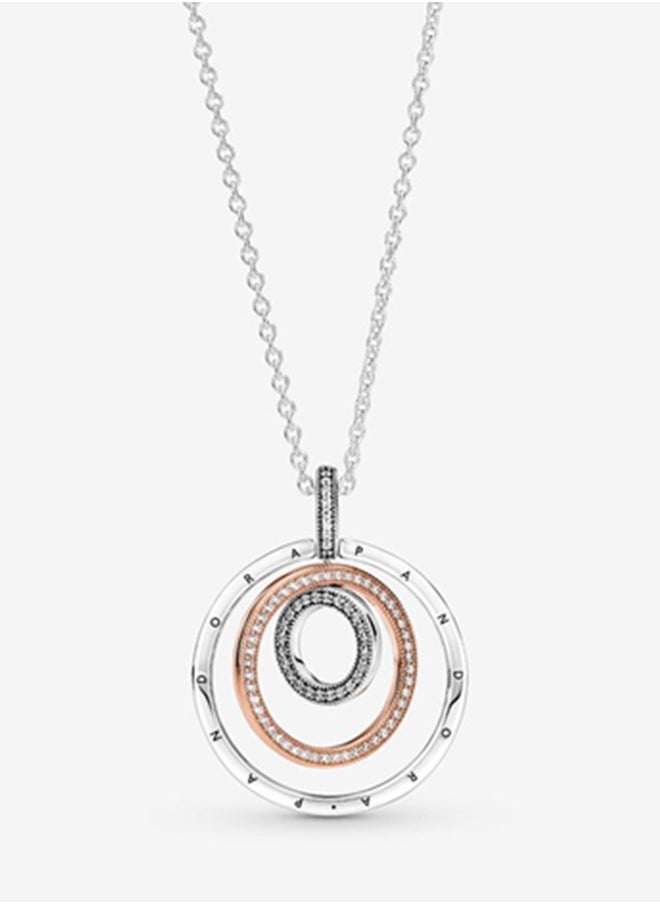 Pandora Signature Women's Fashion Versatile Classic Cubic Zirconia 925 Silver and Copper Silver Alloy Dual Color Multi Ring Pendant Necklace Gift 389483C01-60 - pzsku/Z9A49AD7965E8F3453F2AZ/45/_/1721785931/5c2164a8-55e4-455a-bd7e-cc61ab08bcb8